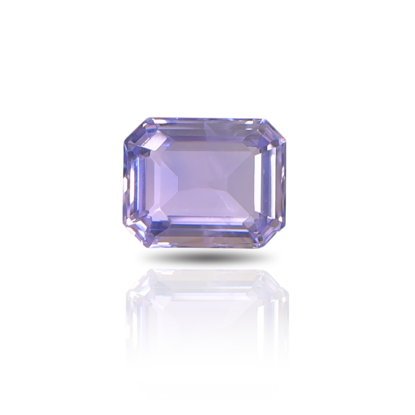 2.93 Emerald Cut Sapphire Purple No Heat GIA