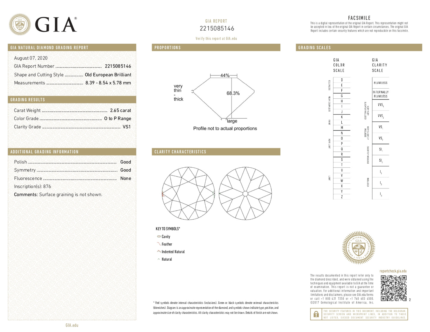 5.02ctw Old European N-O VS1 VS2 GIA (Matched Pair)