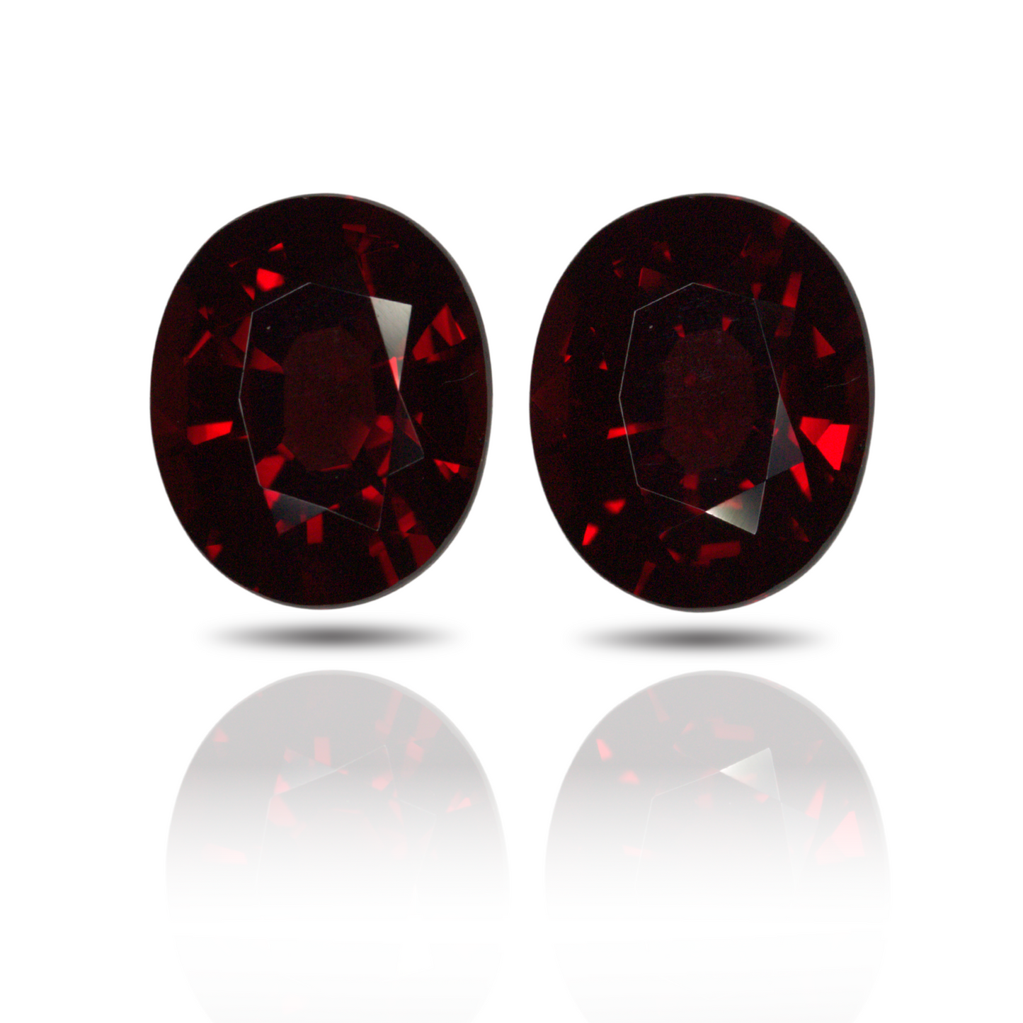 7.49ctw Oval Burmese Spinels Matched Pair GIA NH