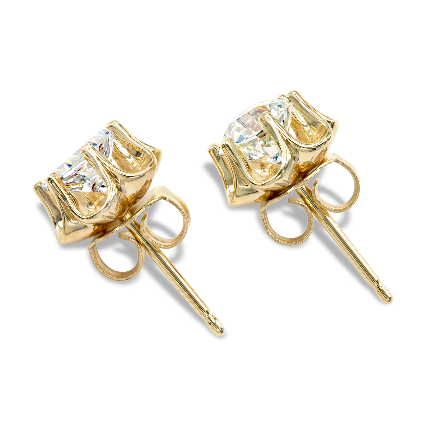 Old European Cut Buttercup Studs