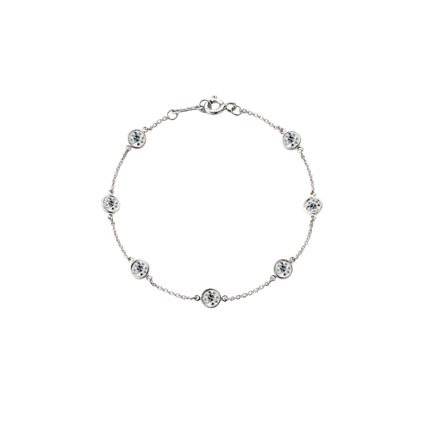 Antique Style Diamond By The Yard Bracelet