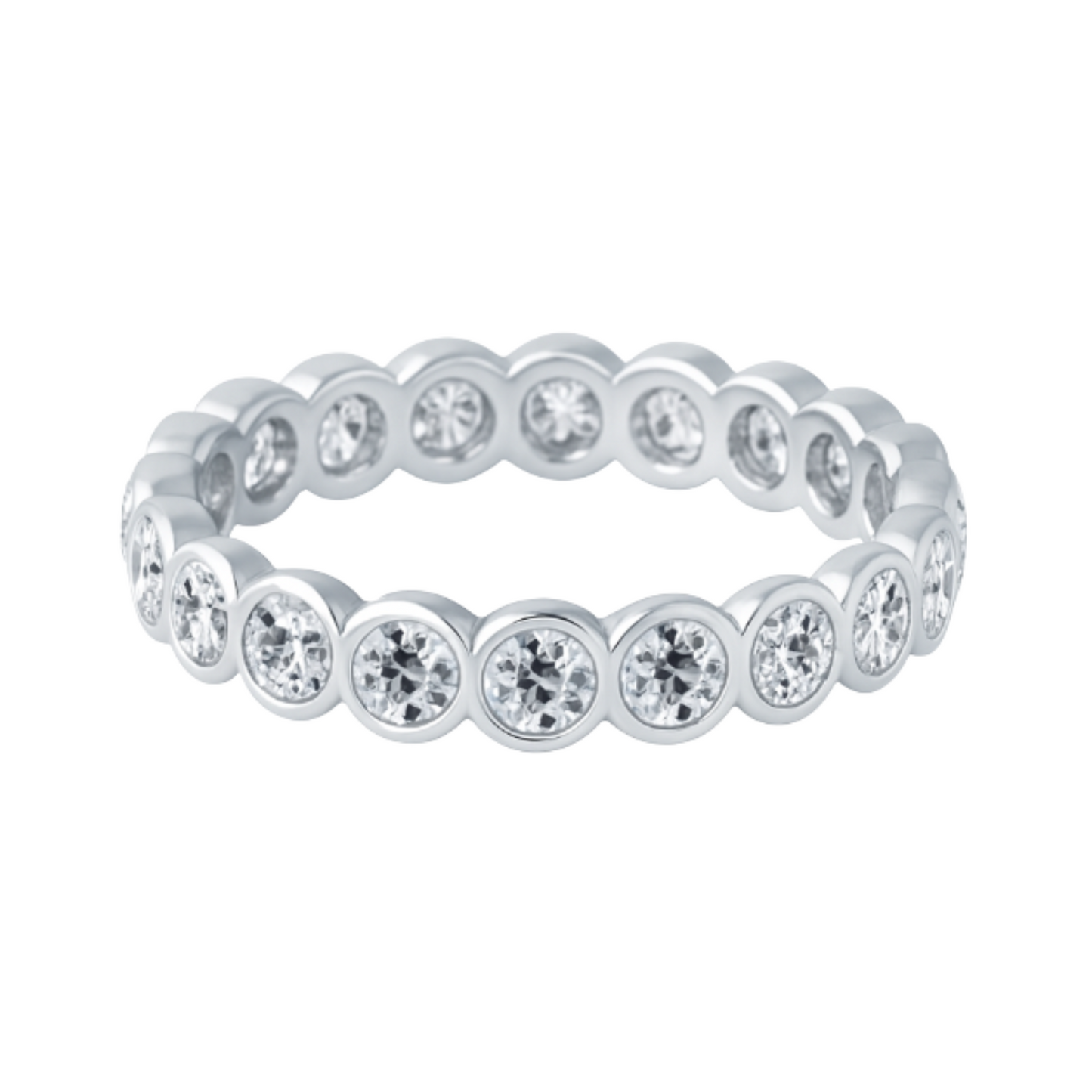 Old Cut Bezel Eternity Band