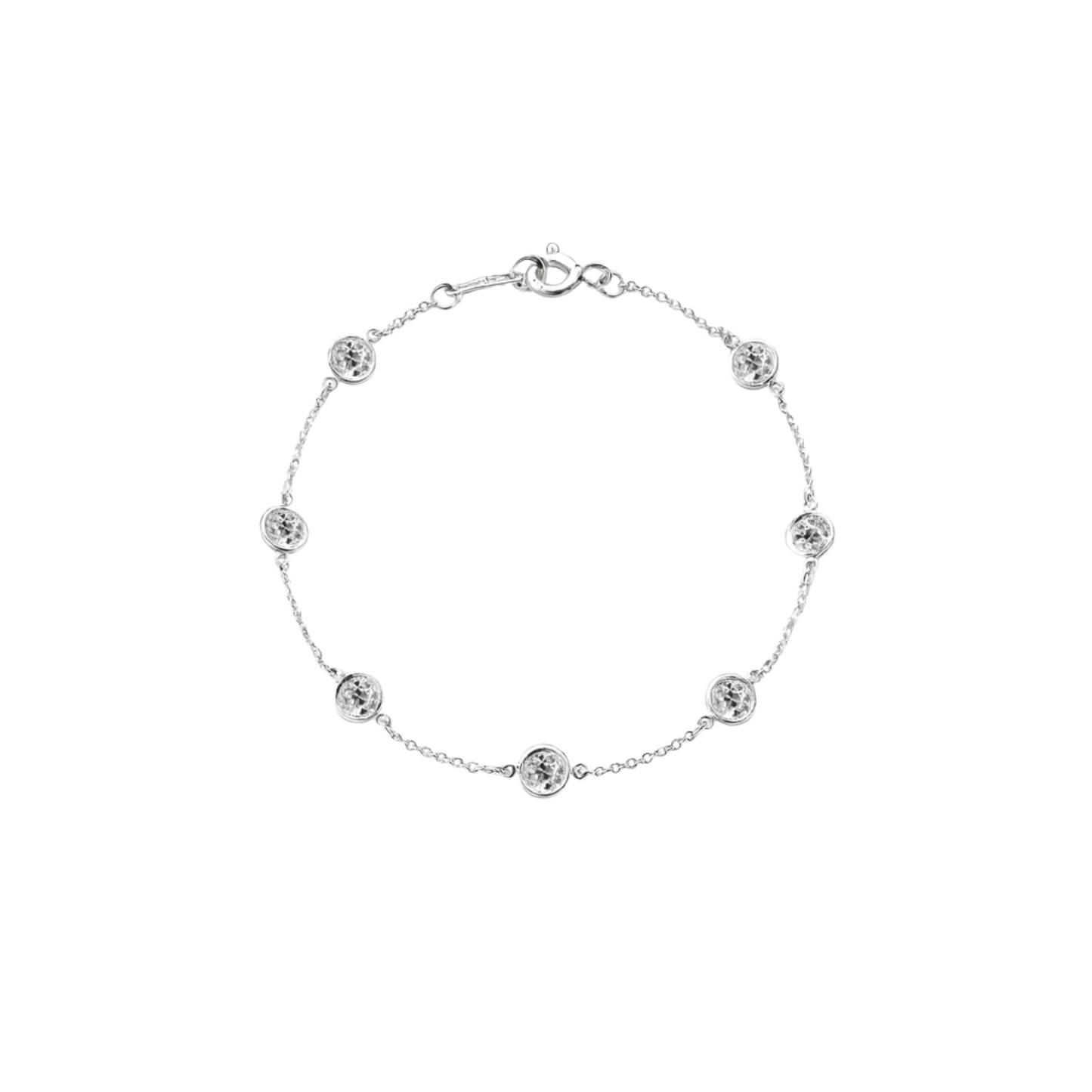 Antique Style Diamond By The Yard Bracelet