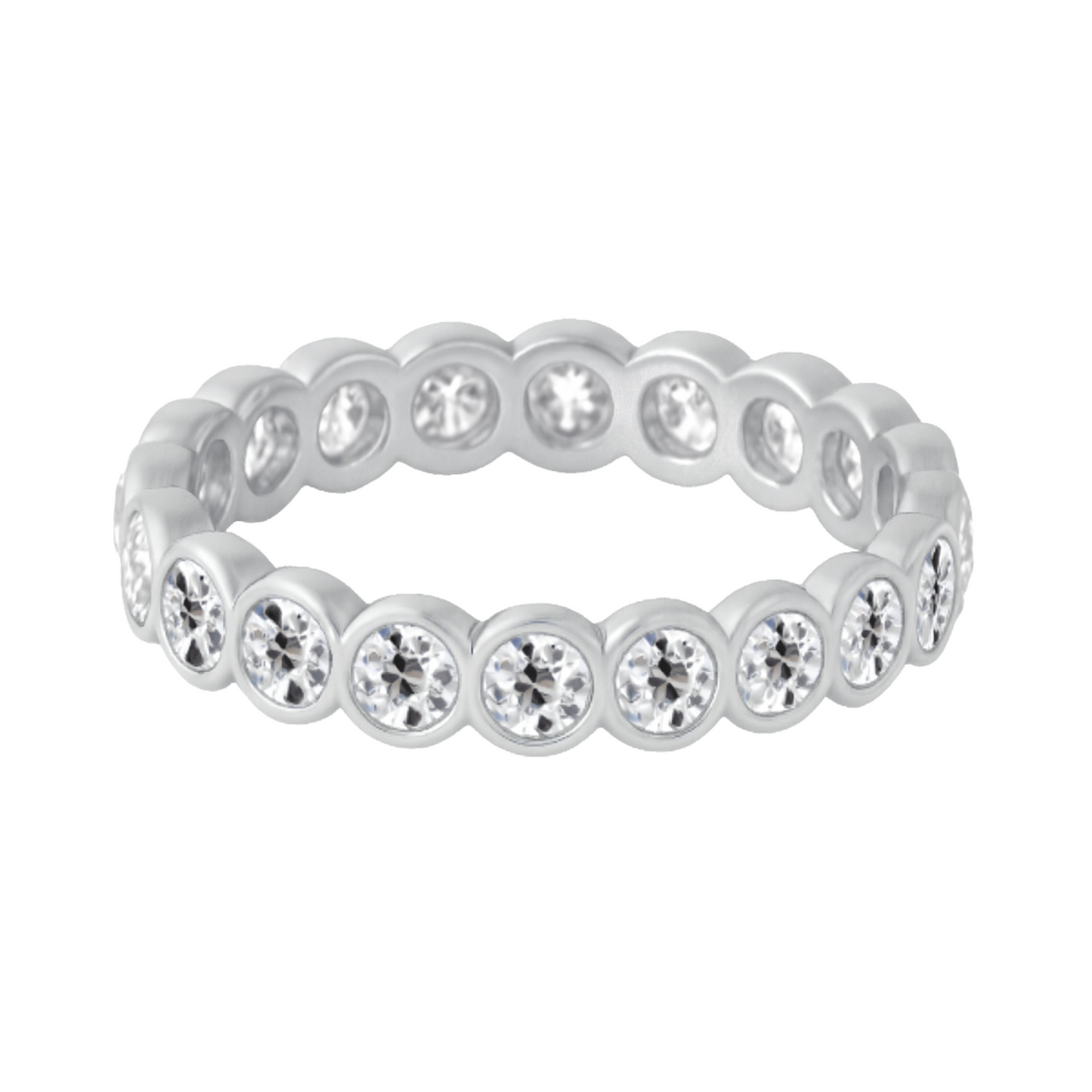 Old Cut Bezel Eternity Band