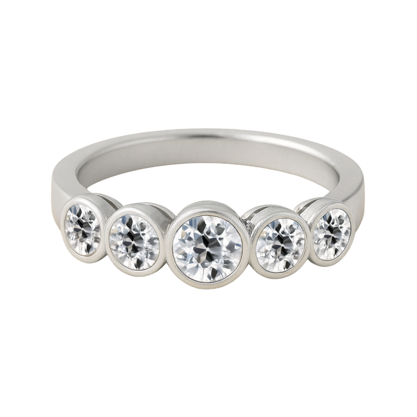 Old Cut Graduated Five Stone Band