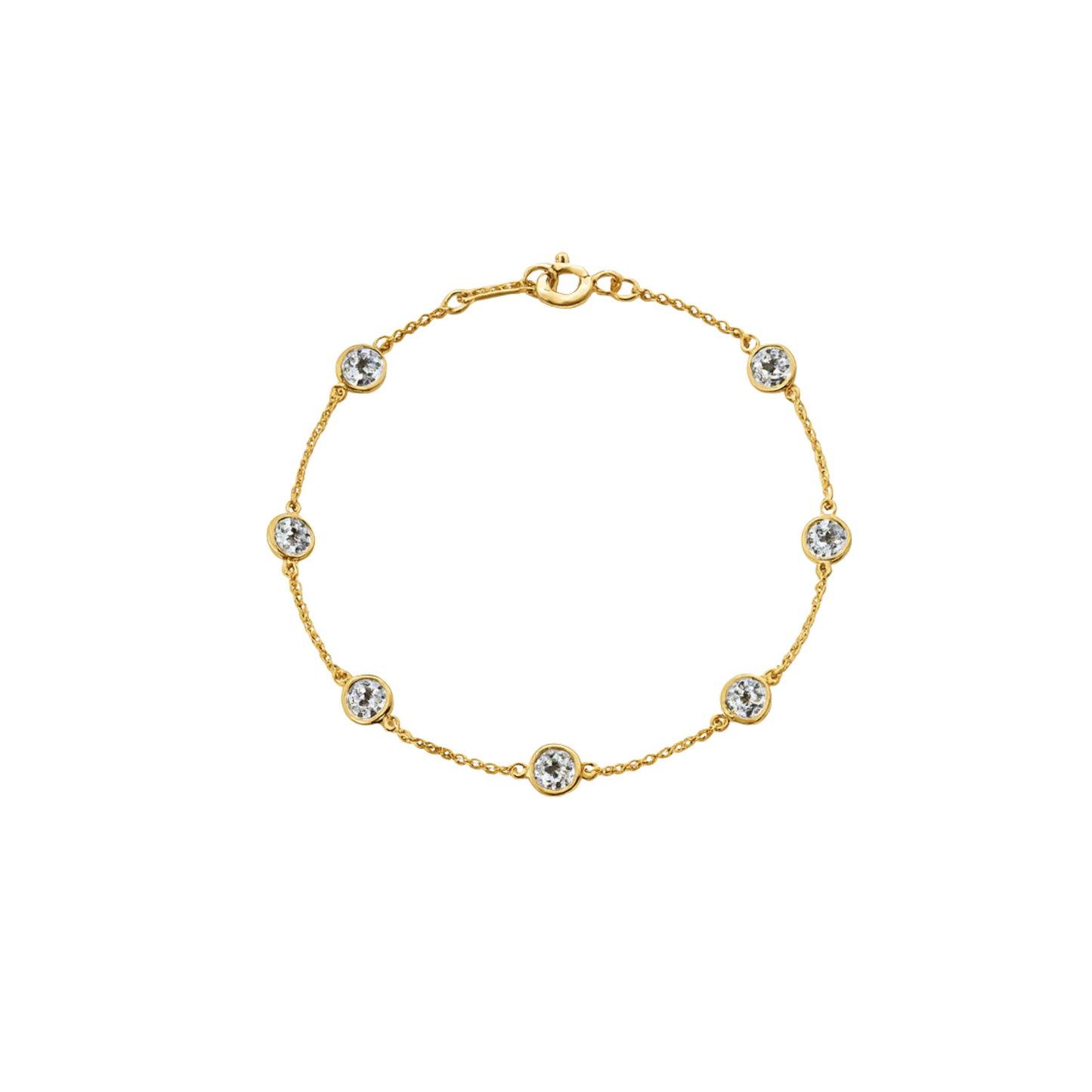 Antique Style Diamond By The Yard Bracelet