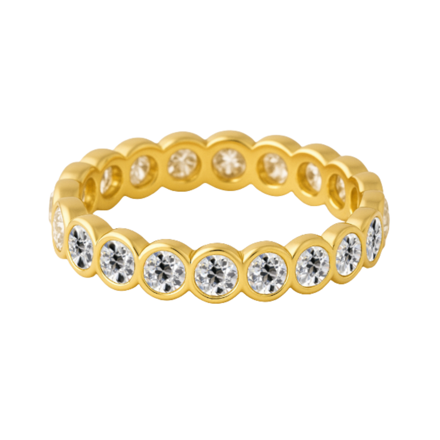 Old Cut Bezel Eternity Band