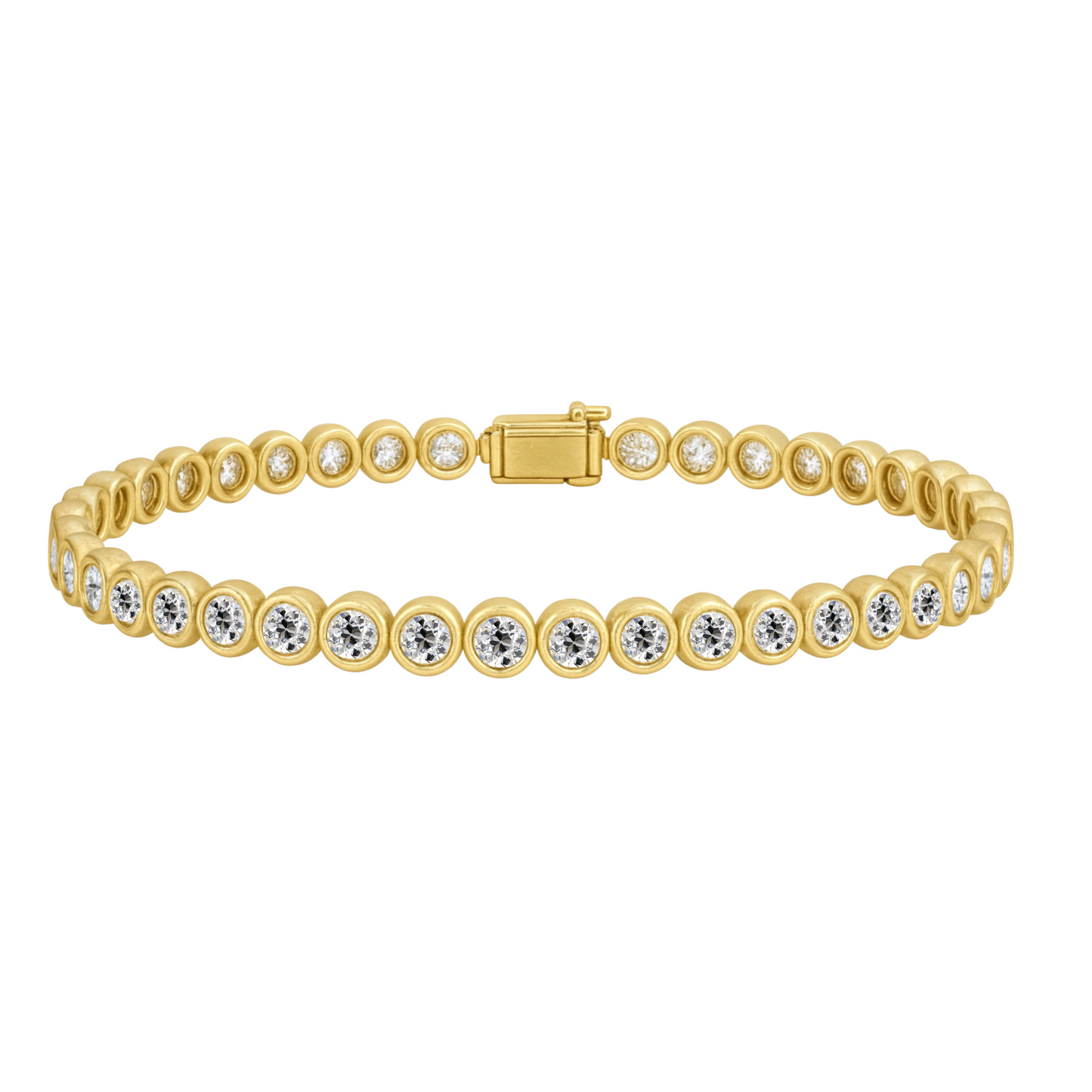 Old Cut Bezel Tennis Bracelet