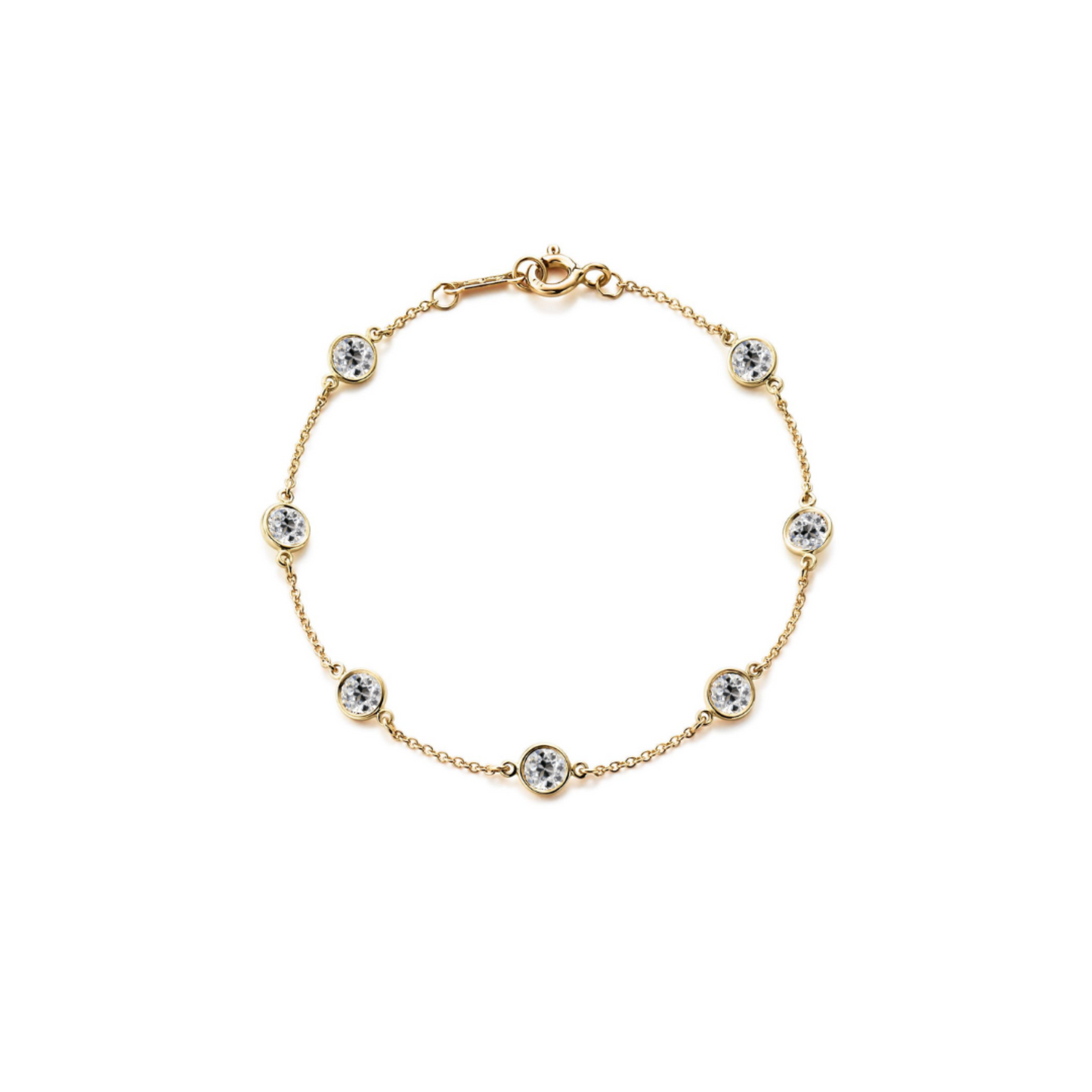 Antique Style Diamond By The Yard Bracelet