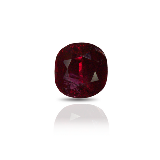 1.61 Ruby, Cushion, Red, Thailand, No Heat GIA
