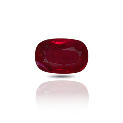 2.61 Oval Ruby Red Mozambique GIA Heated