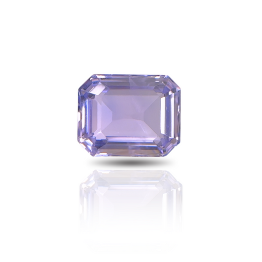 2.93 Emerald Cut Sapphire Purple No Heat GIA