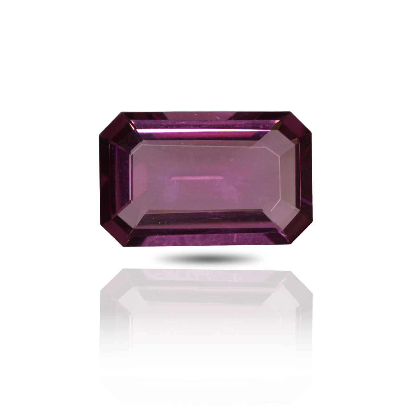 4.63 Emerald Cut Spinel Purplish Pink GIA NH