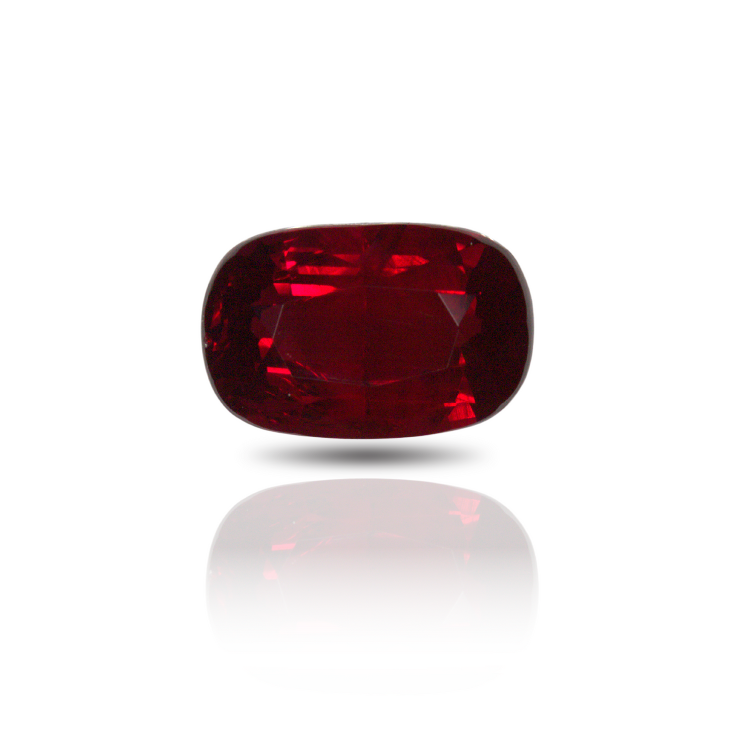 3.03 Ruby Cushion Modified Vivid Red Mozambique NH