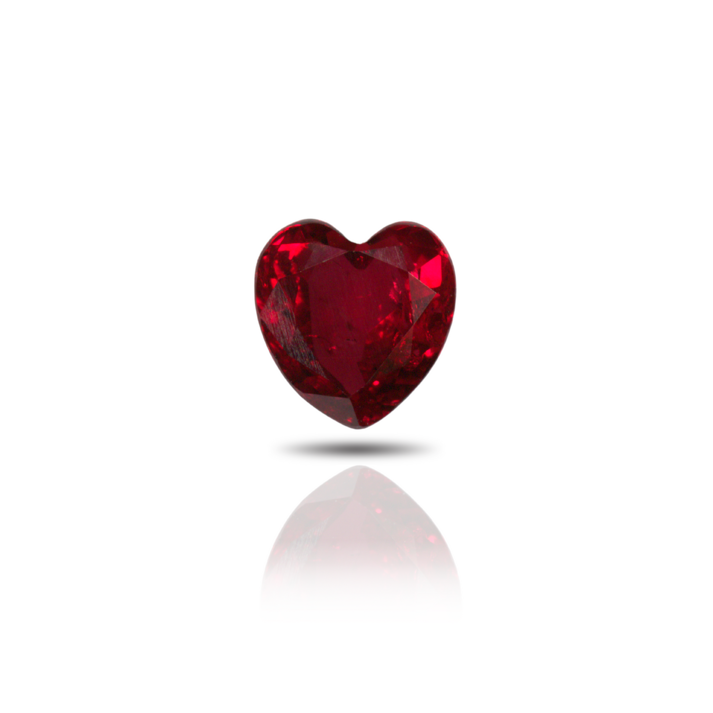 1.25 Heart Shape Ruby AGL Thailand AGL Heated