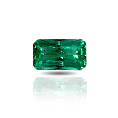 3.08 Octagonal Emerald Green Colombia GIA No Oil