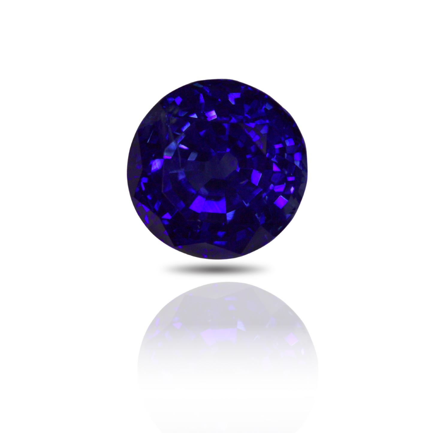 5.69 Round Sapphire Blue Madagascar GIA Heated