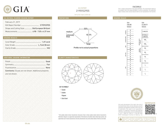 1.49 Old European L VS2 GIA