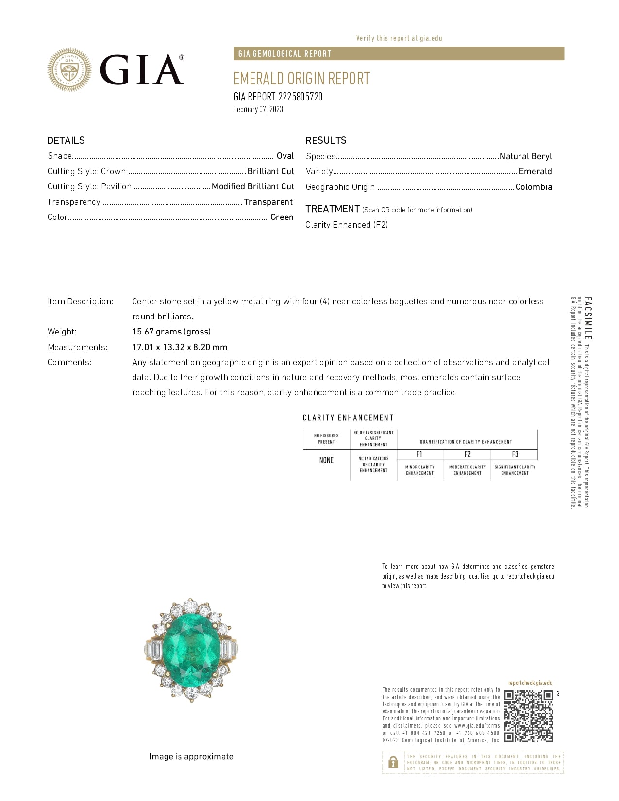 10.46ct Oval Emerald Estate GRS Colombia Minor GIA Certified