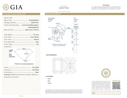2.29ctw Radiant FY SI2 GIA (Matched Pair)