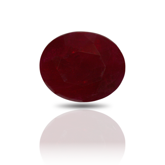 10.03 Ruby, Oval, Red, Burma Heated AGL