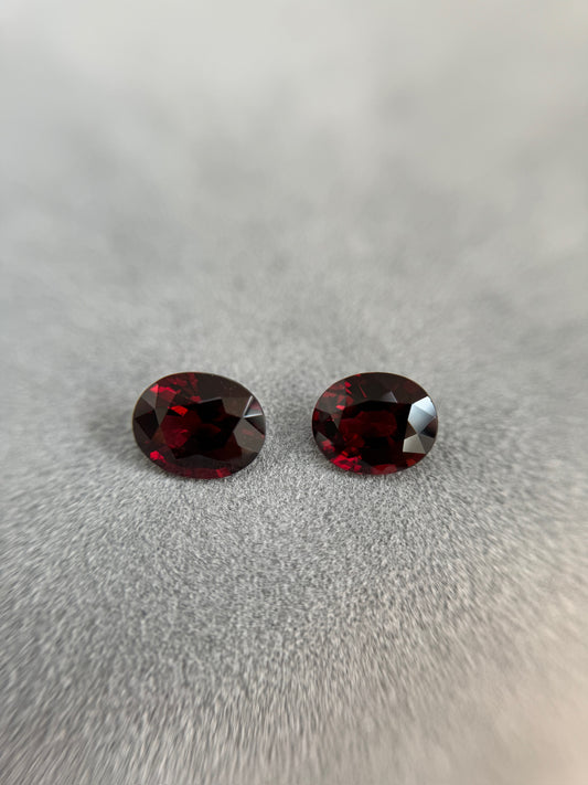 7.49ctw Oval Burmese Spinels No Heat, GIA (Matched Pair)