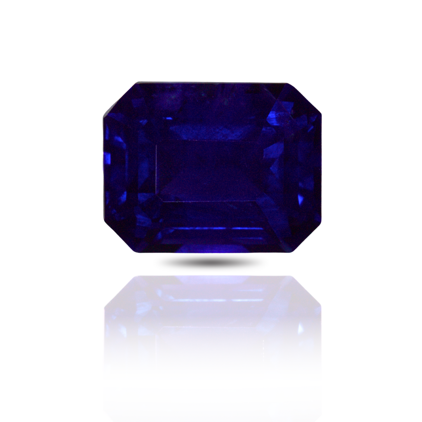 5.61 Emerald Cut Sapphire Blue Ceylon GIA Heated