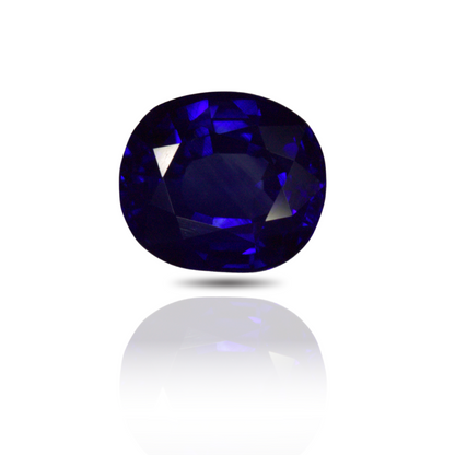 4.20 Sapphire Oval Blue Madagascar Heated