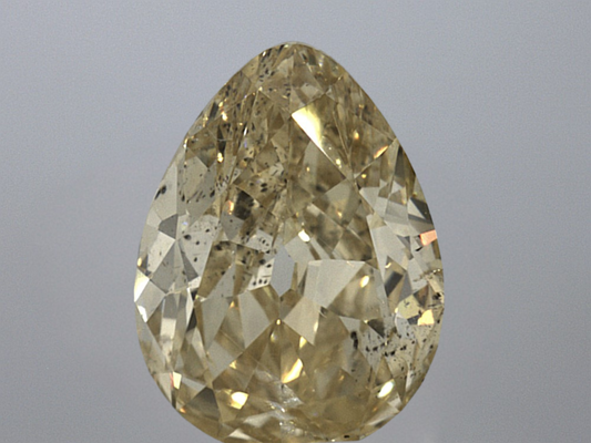 1.75 Pear Shape Fancy Brown Orangy Yellow I1