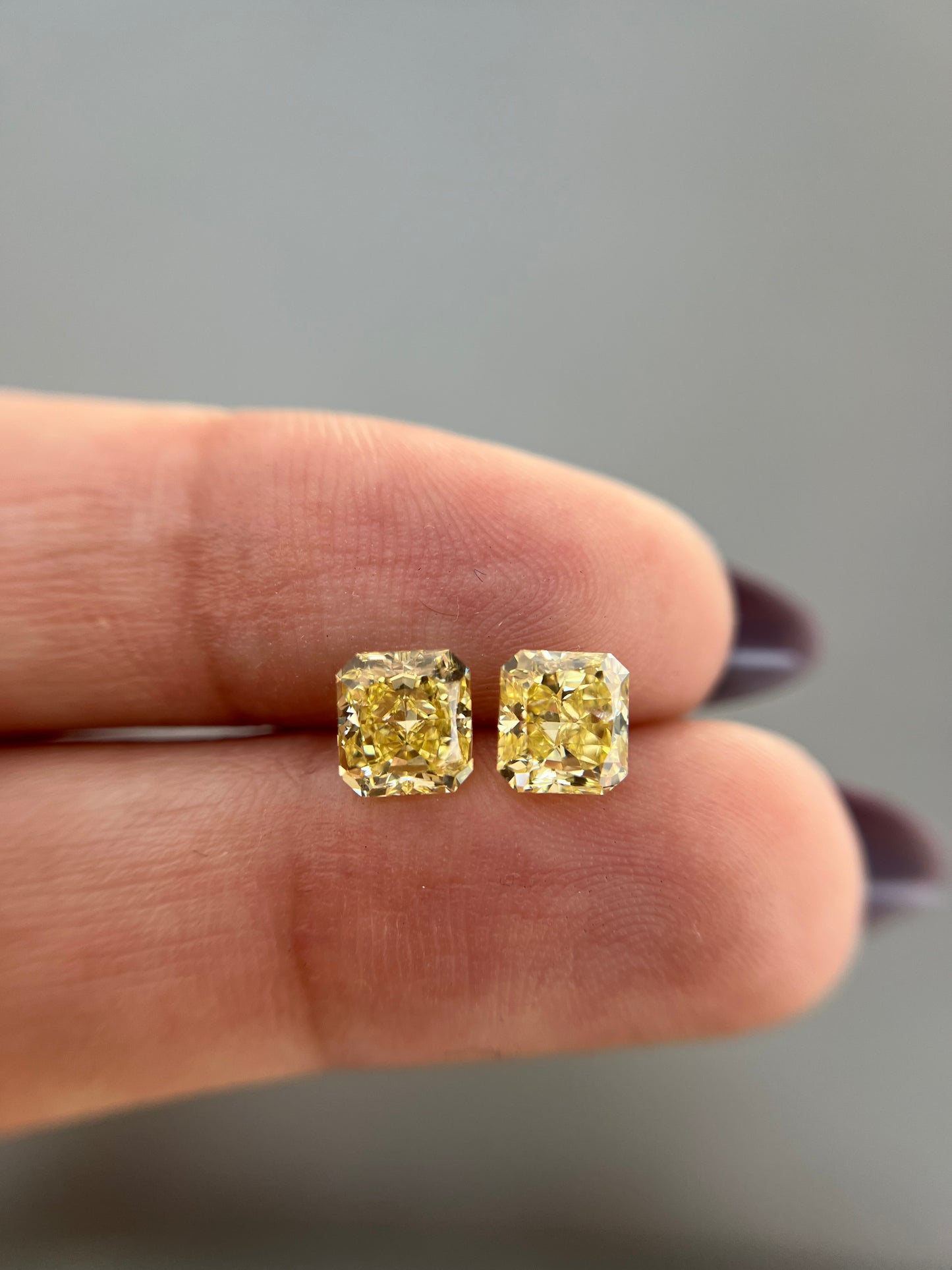 2.29ctw Radiant FY SI2 GIA (Matched Pair)