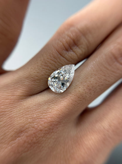 3.58 Pear Shape D IF GIA