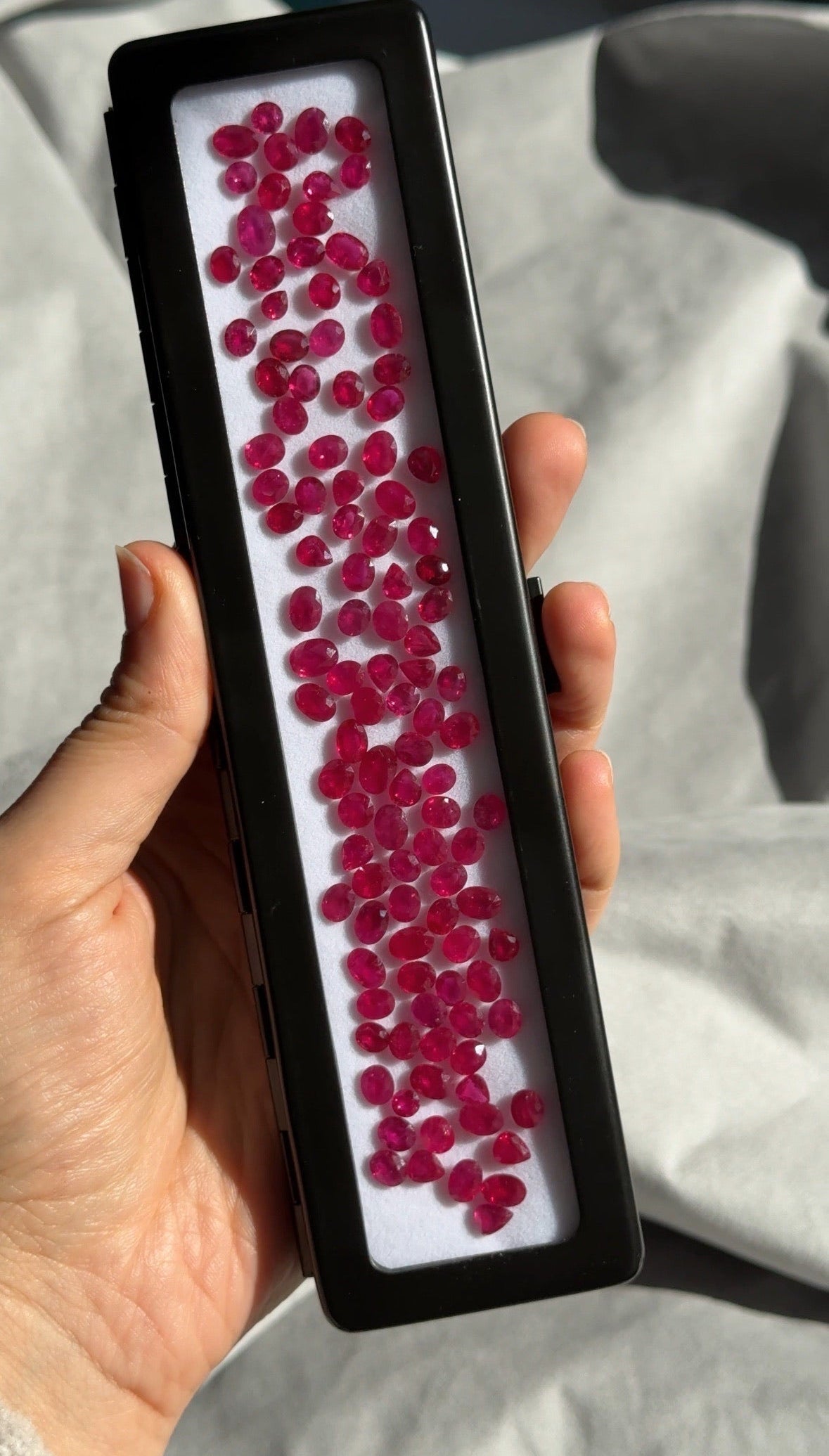 87.37 Ruby, Mixed Fancy, Red Heated