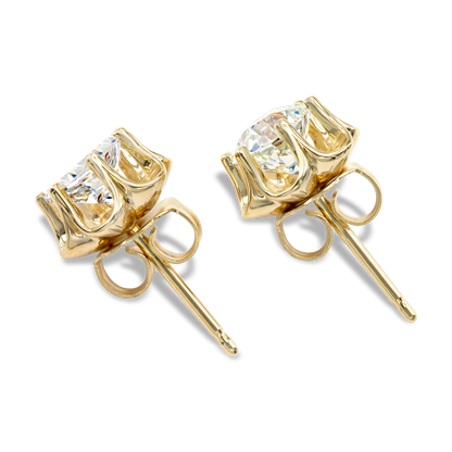 Old European Cut Buttercup Studs