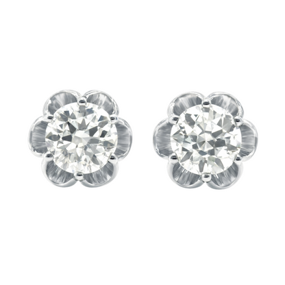 Old European Cut Buttercup Studs