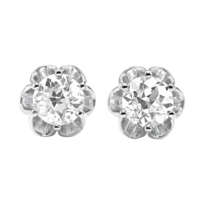 Old European Cut Buttercup Studs