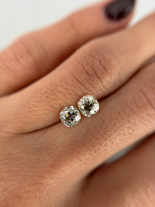 2.00ctw Old Mine L-M SI1 (Matched Pair)