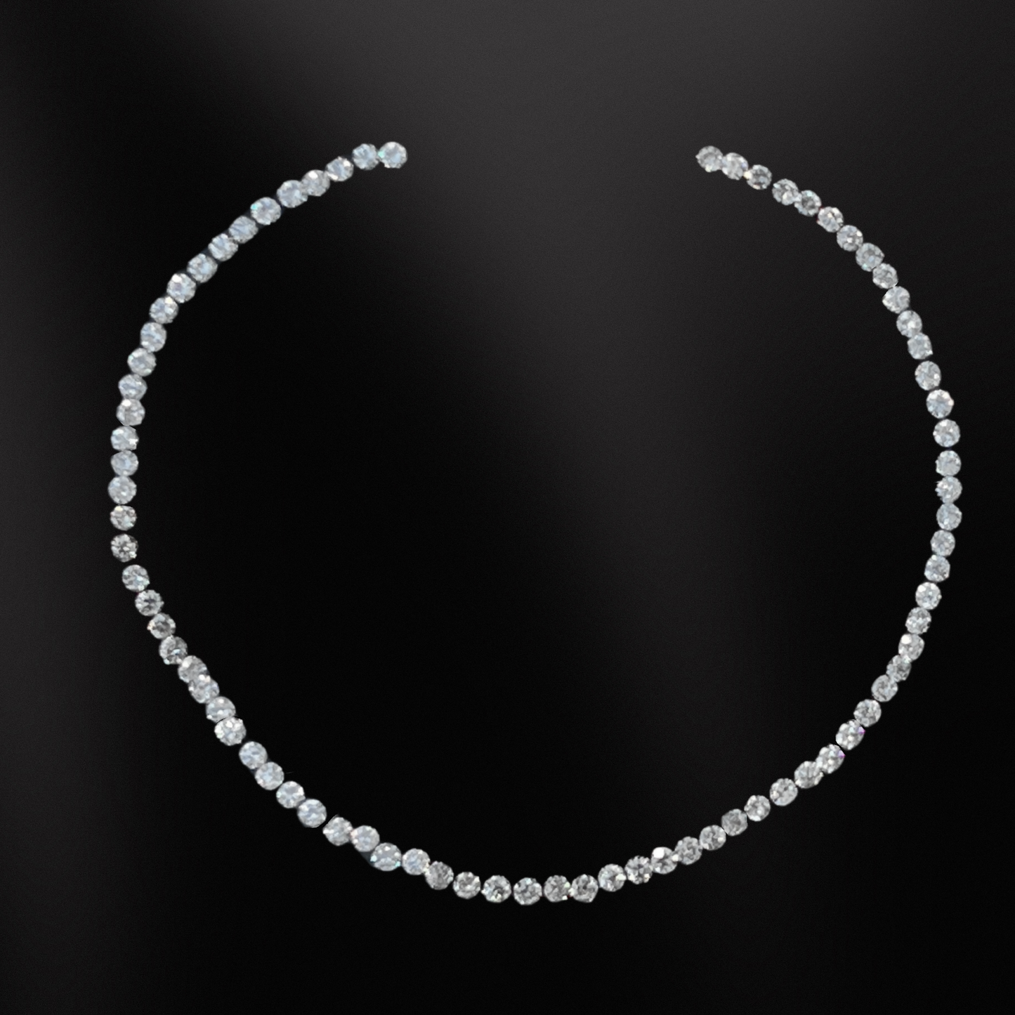 20.66ct Old European Necklace Layout .25avg