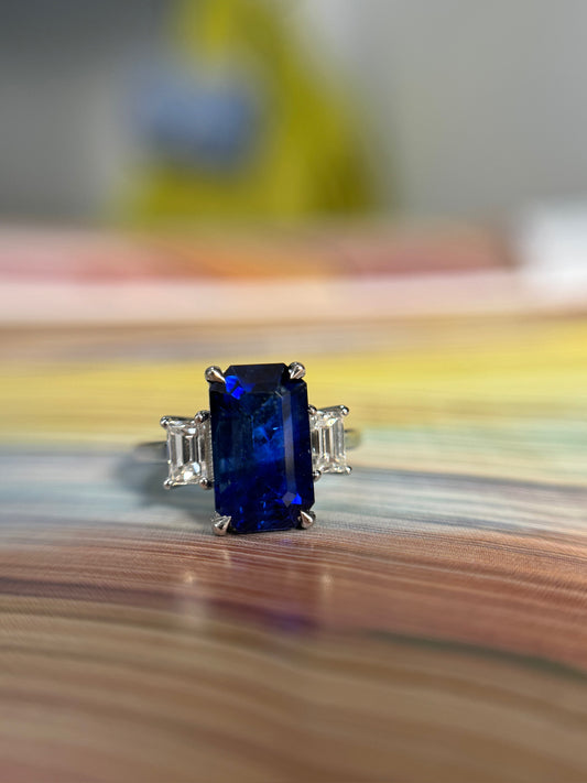 5.46ct. Sapphire Ring, Ceylon, Heated (GIA)