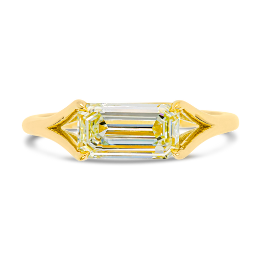 East-West Split Shoulder Ring