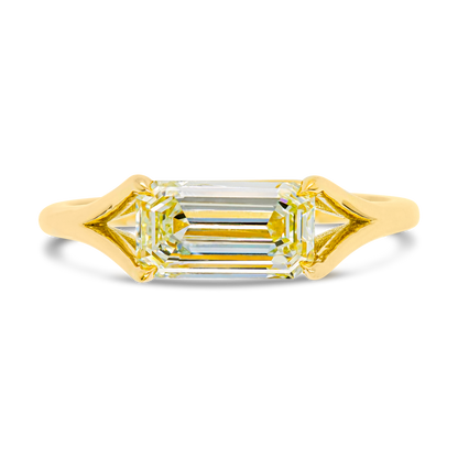 East-West Split Shoulder Ring