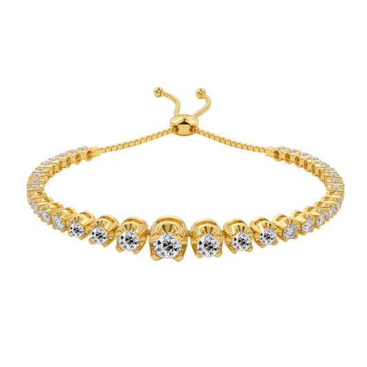 Old Cut Diamond Zip Bracelet