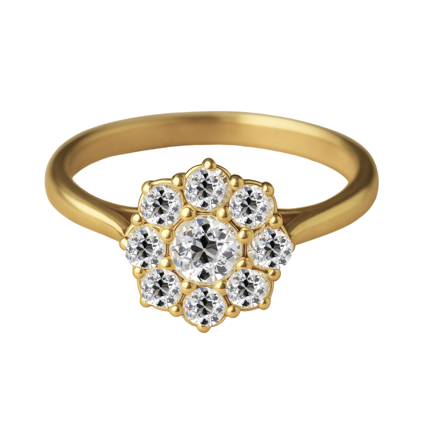 Old Cut Victorian Cluster Ring