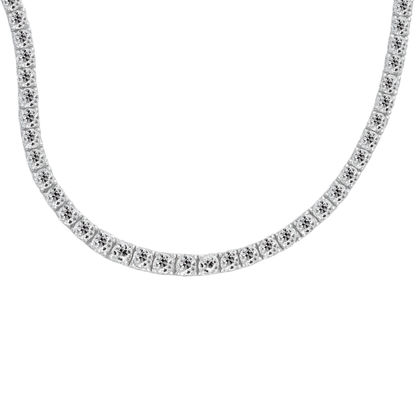 Old European Cut Bezel Tennis Necklace