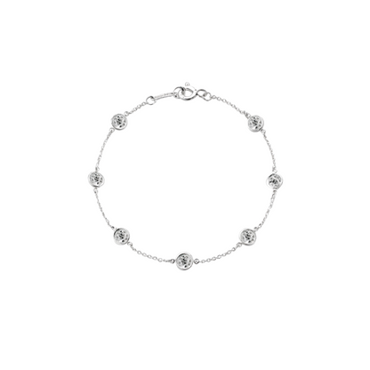 Antique Style Diamond By The Yard Bracelet