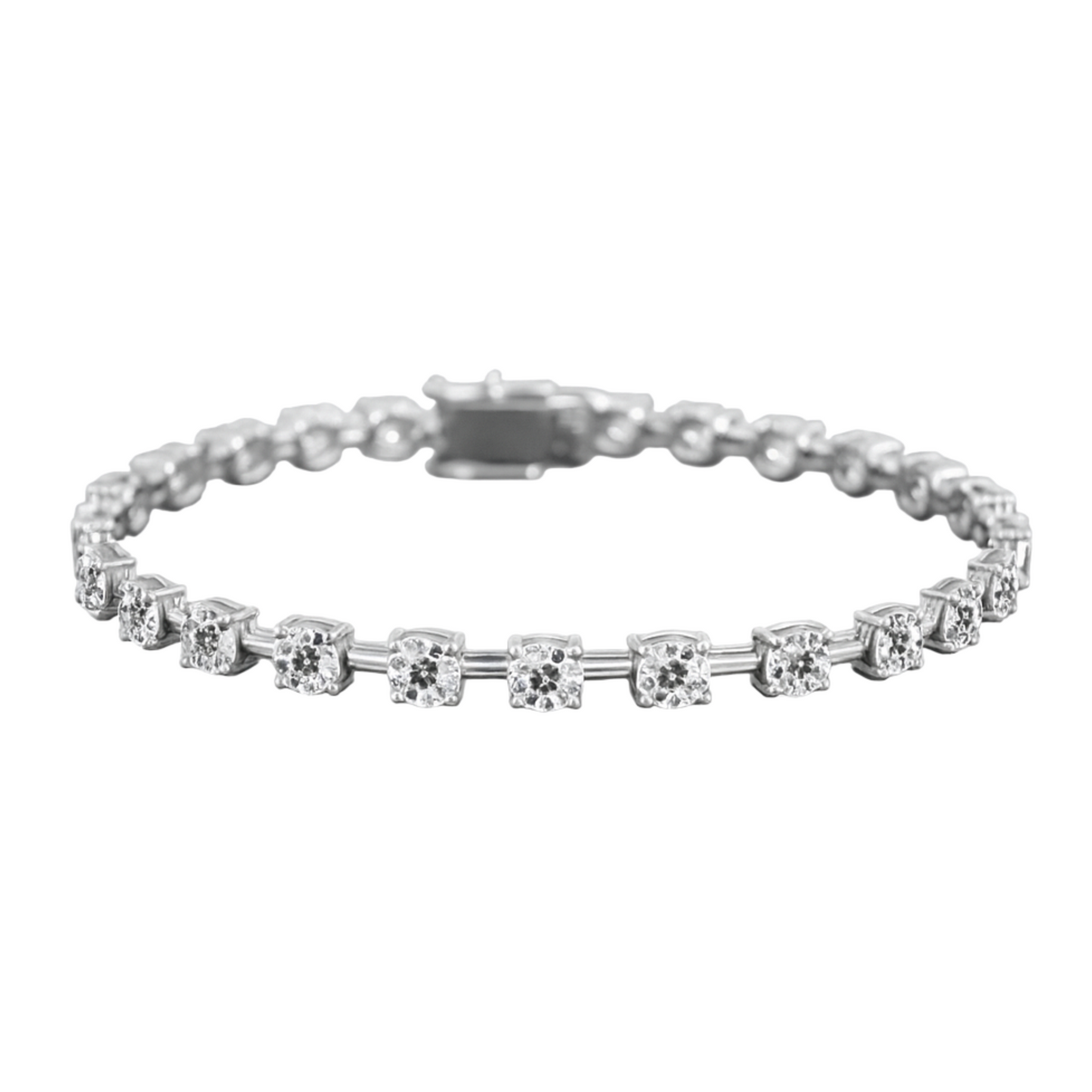 Old Cut Diamond Link Bracelet