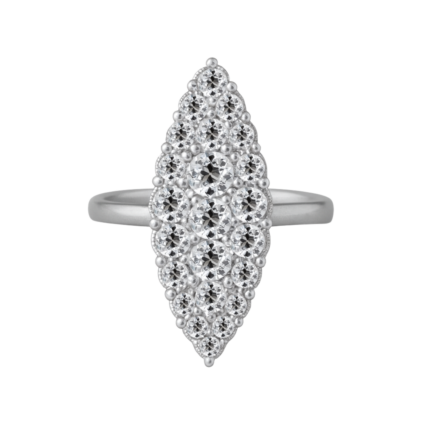 Old Cut Navette Ring