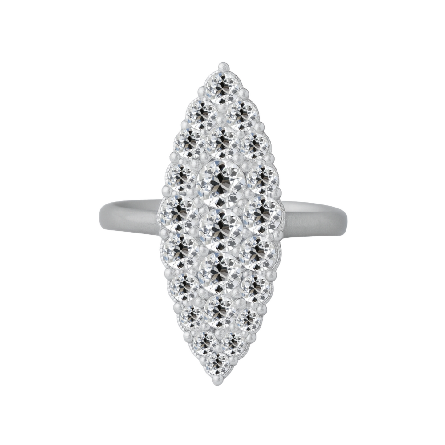 Old Cut Navette Ring