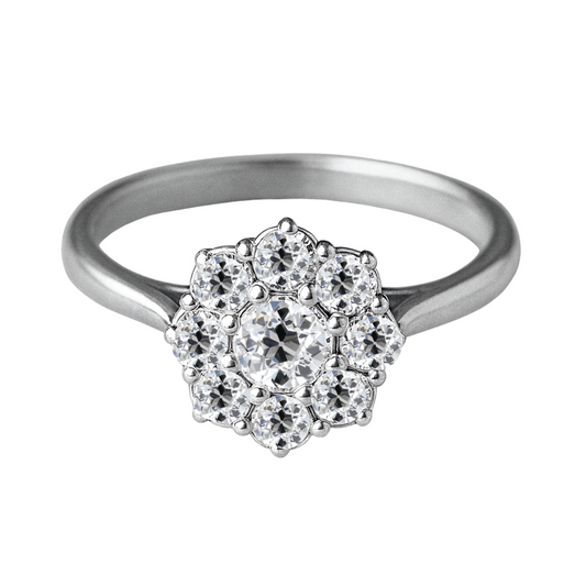 Old Cut Victorian Cluster Ring