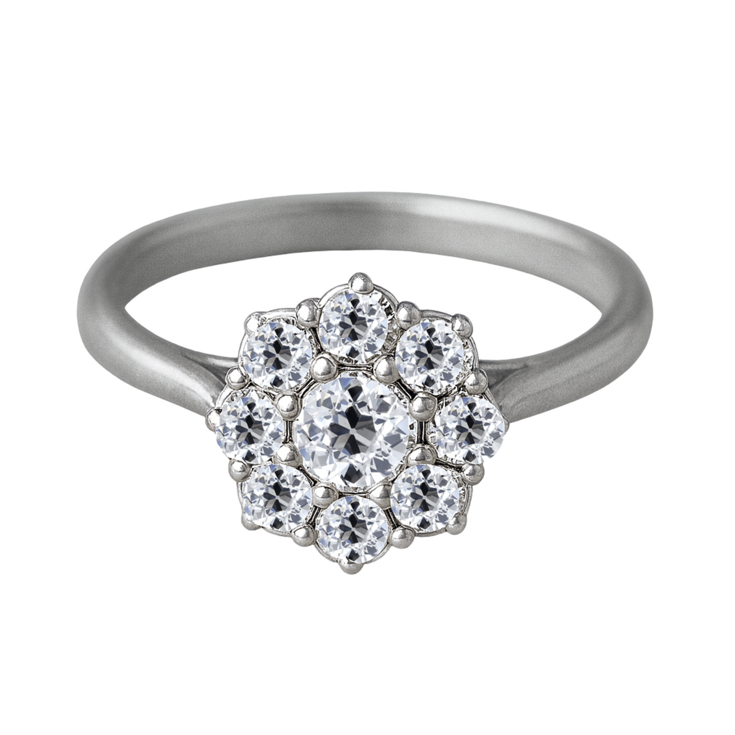 Old Cut Victorian Cluster Ring