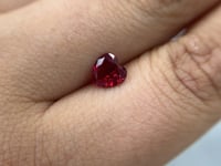 1.25 Heart Shape Ruby AGL Thailand AGL Heated
